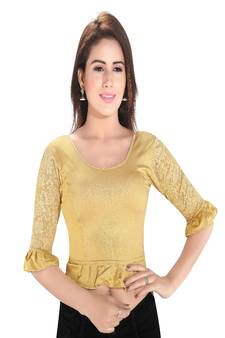 Women's Polyester Non Padded Stretchable Blouse