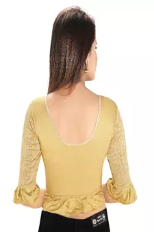 Women's Polyester Non Padded Stretchable Blouse