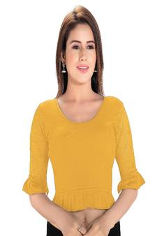 Women's Cotton Lycra Blend Non Padded Stretchable Blouse