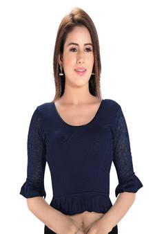 Women's Cotton Lycra Blend Non Padded Stretchable Blouse