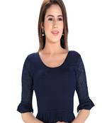Women's Cotton Lycra Blend Non Padded Stretchable Blouse