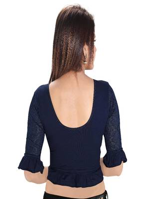 Women's Cotton Lycra Blend Non Padded Stretchable Blouse 2