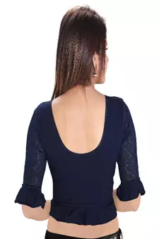 Women's Cotton Lycra Blend Non Padded Stretchable Blouse