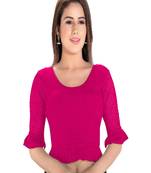 Women's Cotton Lycra Blend Non Padded Stretchable Blouse