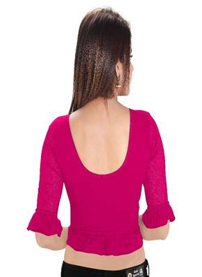 Women's Cotton Lycra Blend Non Padded Stretchable Blouse 2