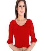 Women's Cotton Lycra Blend Non Padded Stretchable Blouse