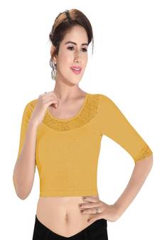 Women's Polyester Non Padded Stretchable Blouse