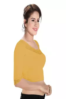 Women's Polyester Non Padded Stretchable Blouse