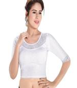 Muhenera Women's Polyester Non Padded Stretchable Blouse