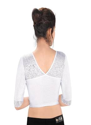 Muhenera Women's Polyester Non Padded Stretchable Blouse 2