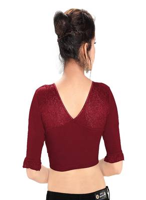 Women's Cotton Lycra Blend Non Padded Stretchable Blouse 2