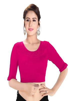 Women's Cotton Lycra Blend Non Padded Stretchable Blouse 1