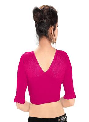 Women's Cotton Lycra Blend Non Padded Stretchable Blouse 2