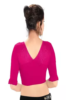 Women's Cotton Lycra Blend Non Padded Stretchable Blouse