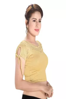 Women's Polyester Non Padded Stretchable Blouse