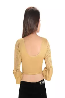 Women's Polyester Non Padded Stretchable Blouse