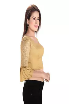 Women's Polyester Non Padded Stretchable Blouse