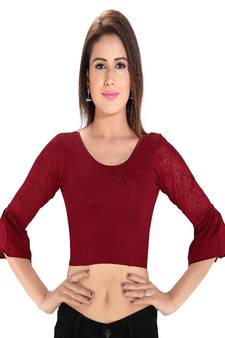 Women's Cotton Lycra Blend Non Padded Stretchable Blouse