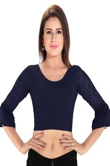 Women's Cotton Lycra Blend Non Padded Stretchable Blouse