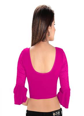 Women's Cotton Lycra Blend Non Padded Stretchable Blouse 2