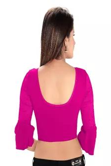 Women's Cotton Lycra Blend Non Padded Stretchable Blouse