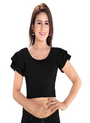 Women's Cotton Lycra Blend Non Padded Stretchable Blouse 1