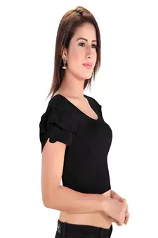 Women's Cotton Lycra Blend Non Padded Stretchable Blouse