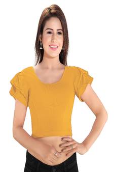 Women's Cotton Lycra Blend Non Padded Stretchable Blouse