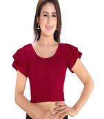 Women's Cotton Lycra Blend Non Padded Stretchable Blouse