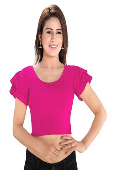 Women's Cotton Lycra Blend Non Padded Stretchable Blouse