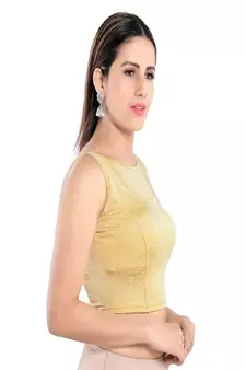 Women's Jacquard Non Padded Stretchable Blouse