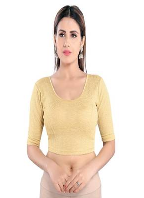 Muhenera Women's Lycra Blend Non Padded Stretchable Blouse 1