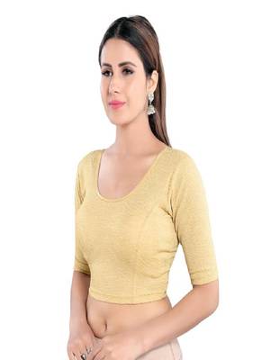 Muhenera Women's Lycra Blend Non Padded Stretchable Blouse 3