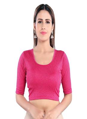 Women's Lycra Blend Non Padded Stretchable Blouse 1