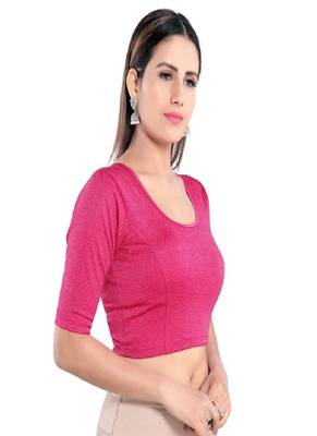 Women's Lycra Blend Non Padded Stretchable Blouse 3