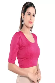 Women's Lycra Blend Non Padded Stretchable Blouse