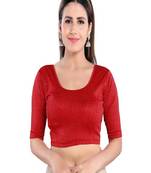 Muhenera Women's Lycra Blend Non Padded Stretchable Blouse