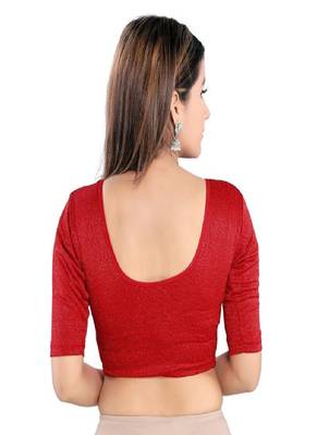 Muhenera Women's Lycra Blend Non Padded Stretchable Blouse 2