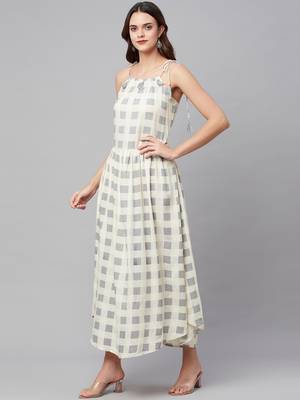 White printed cotton maxi-dresses 3
