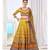 Wedding Designer Yellow Chinon Lehengha Choli