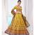 Wedding Designer Yellow Chinon Lehengha Choli