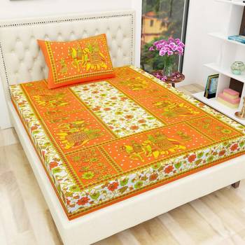 sanganeri printed double bedsheet 1