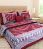 sanganeri printed double bedsheet
