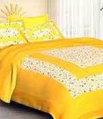 sanganeri printed double bedsheet