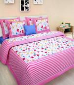 sanganeri printed double bedsheet