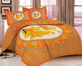 sanganeri printed double bedsheet 1