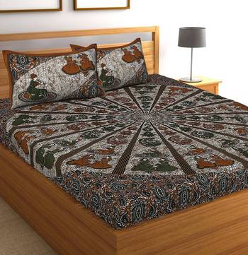 sanganeri printed double bedsheet 1