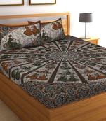 sanganeri printed double bedsheet