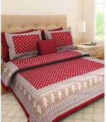 sanganeri printed double bedsheet