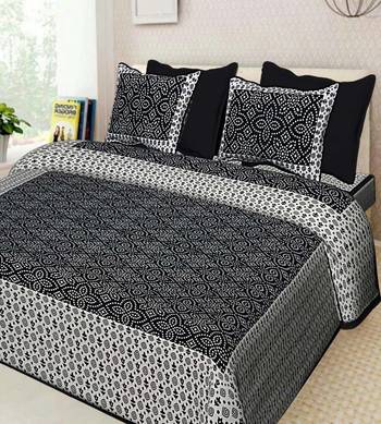 Jaipuri Printed Pure Cotton Double Bedsheets 1